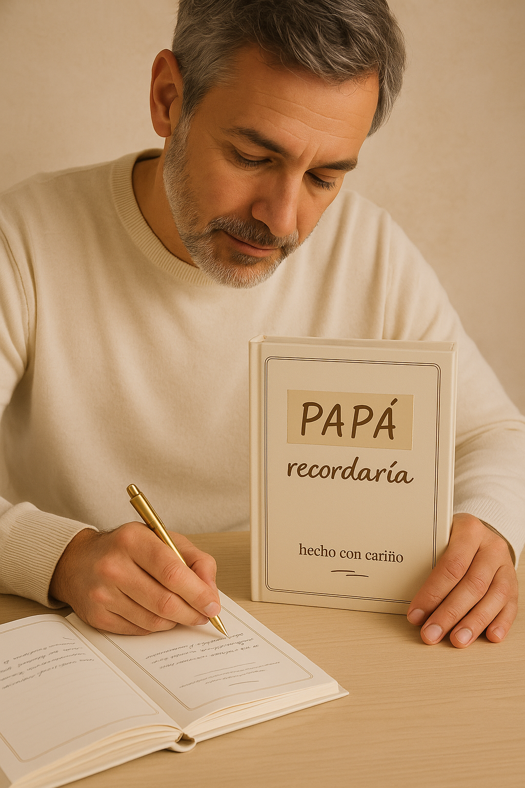 Pack Libro Papá - Bolígrafo metálico · Llave · Caja premium