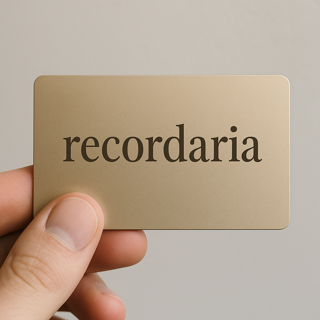 Tarjeta Recordaría – Tu espacio privado de recuerdos