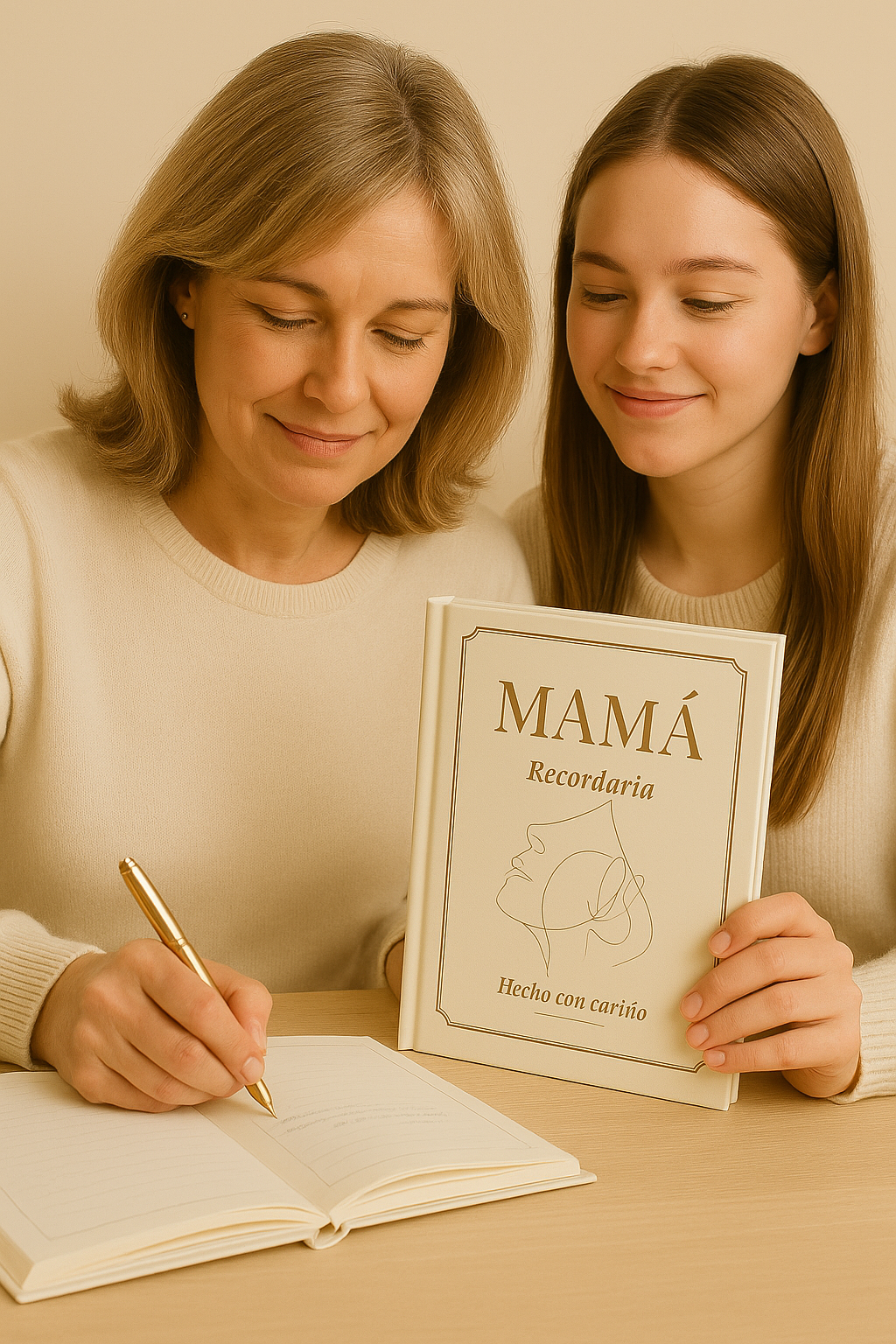 Pack Libro Mamá - Bolígrafo metálico · Llave · Caja premium